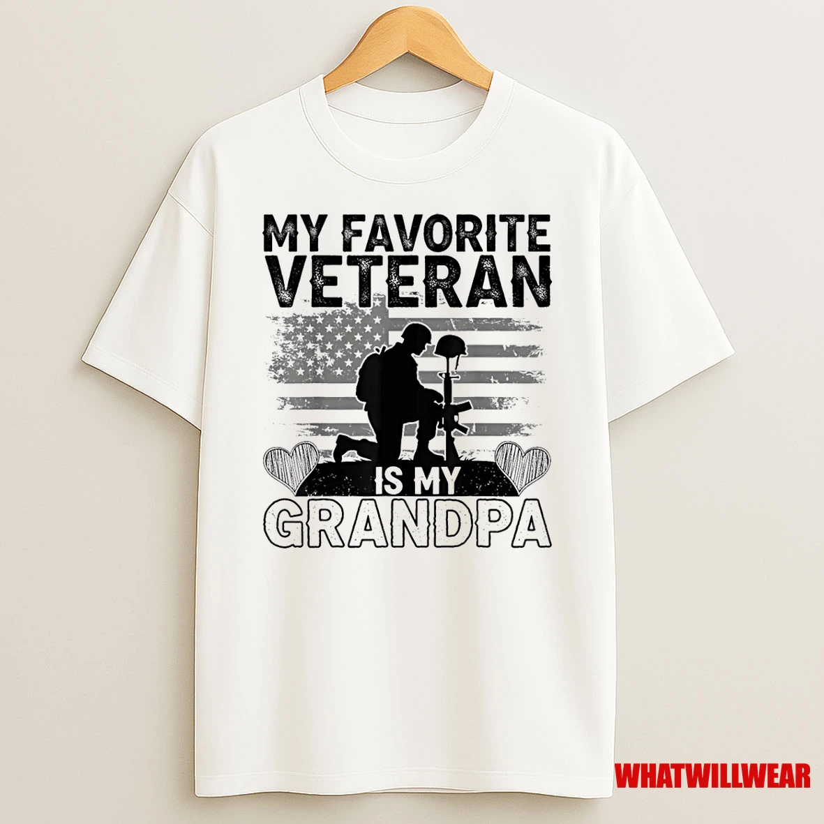 My Favorite Veteran Is My Grandpa American Veterans Day Shirts