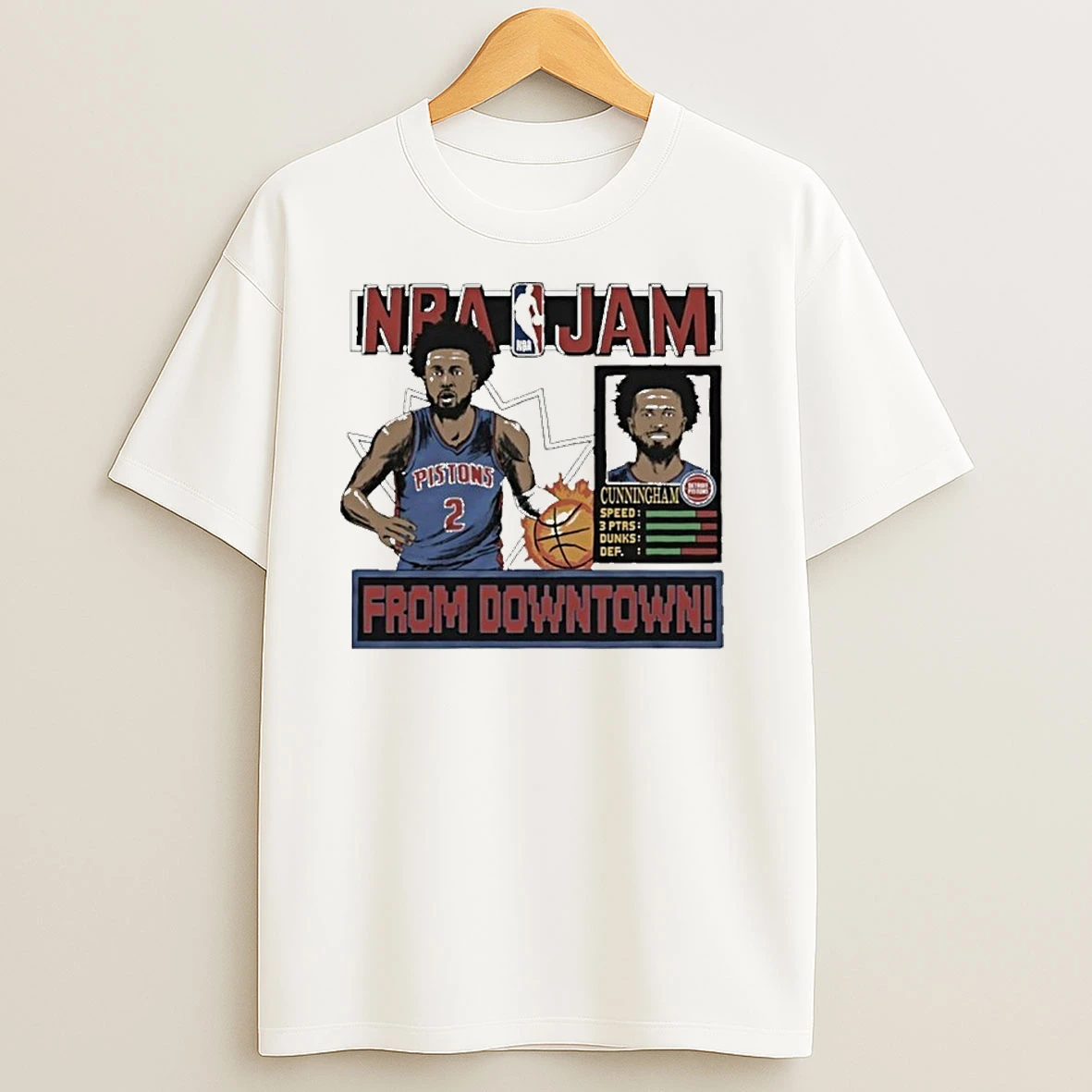 Nba Jam Cade Cunningham Detroit Pistons T Shirts