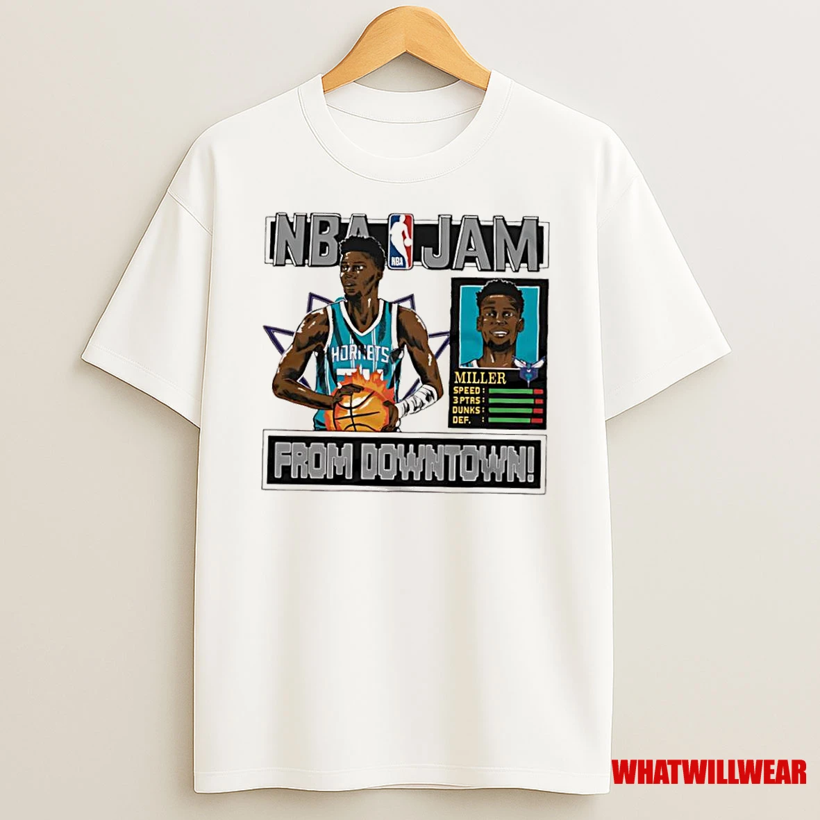 Nba Jam Hornets Brandon Miller From Downtown Shirts
