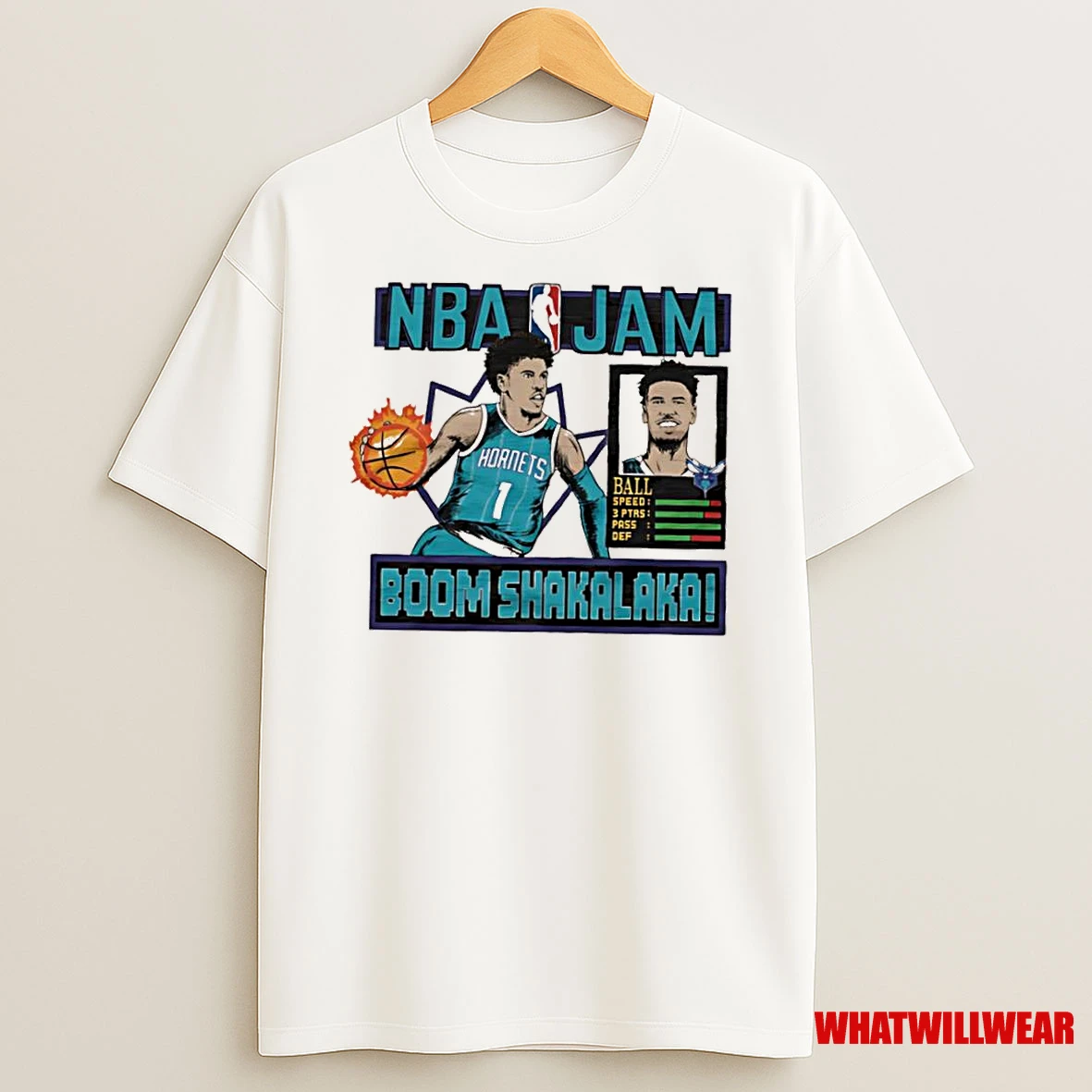 Nba Jam Hornets Lamelo Ball Boom Shakalaka Shirts
