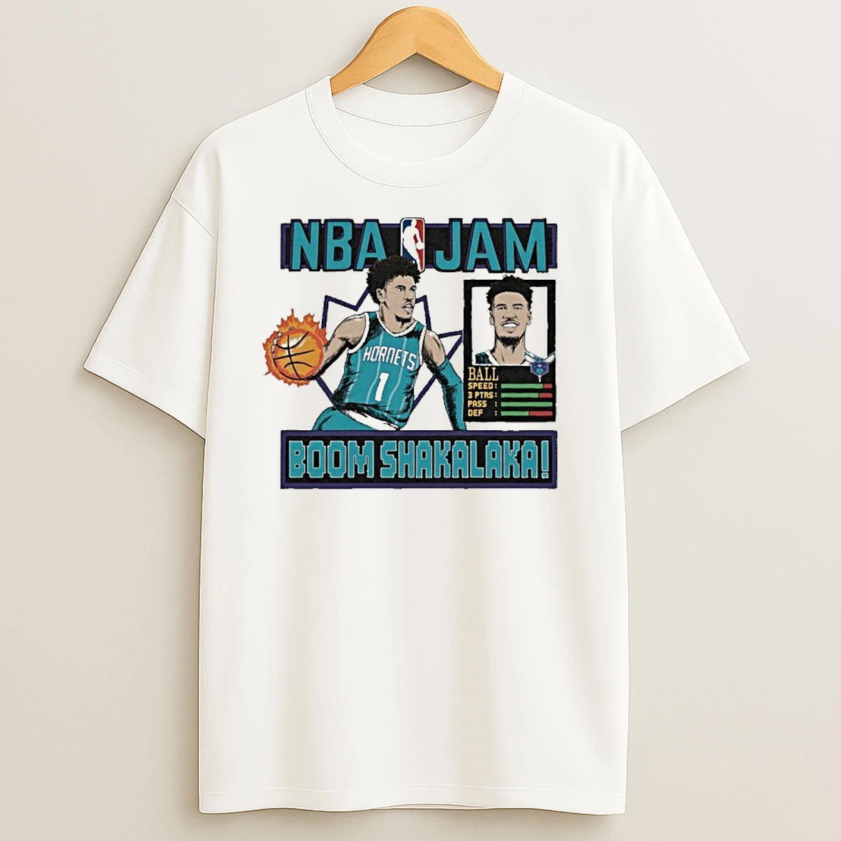 Nba Jam Lamelo Ball Charlotte Hornets T Shirts
