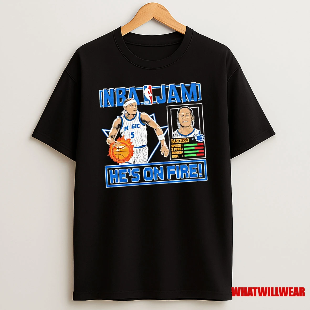 Nba Jam Magic Paolo Banchero Hes On Fire Shirts