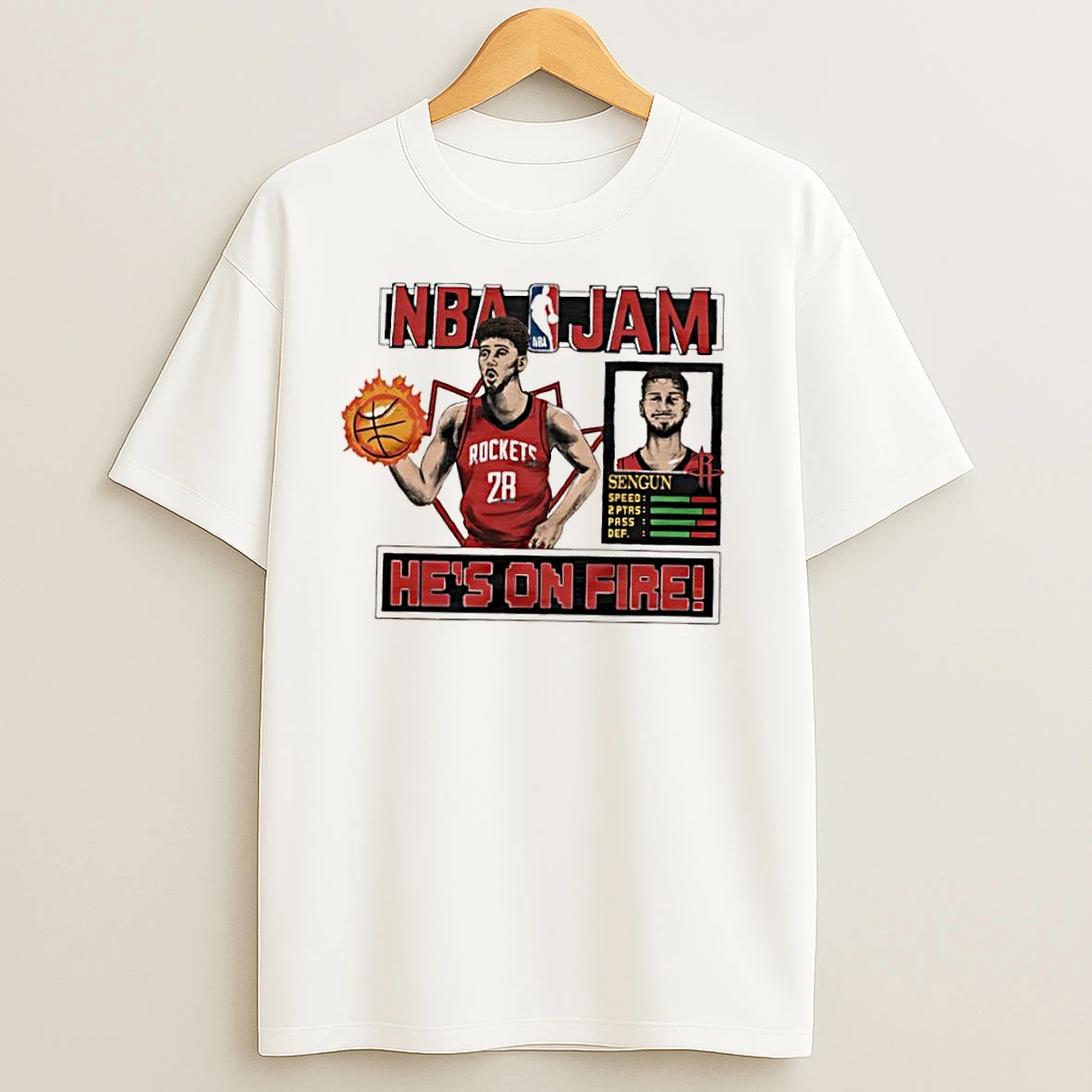 Nba Jam Rockets Alperen Sengun Hes On Fire T Shirts