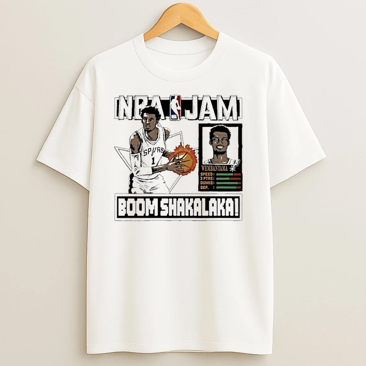 Nba Jam Victor Wembanyama San Antonio Spurs T Shirts