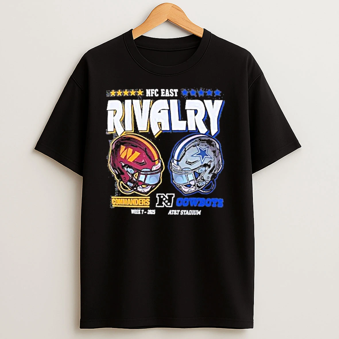 Nfc Rivalry 2025 Washington Commanders Vs Dallas Cowboys T Shirts