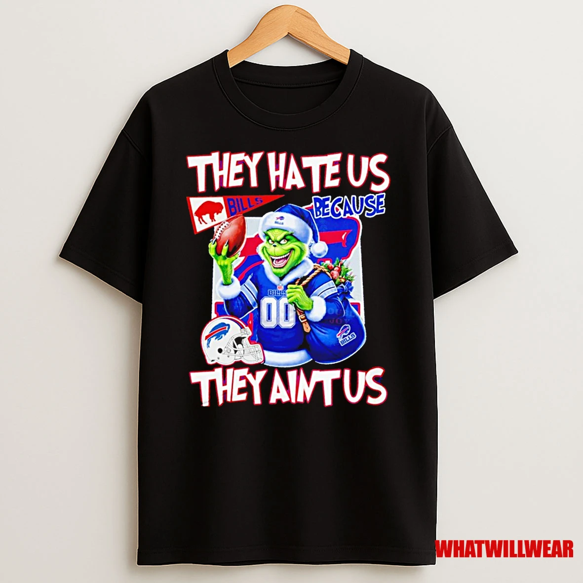 Nfl Buffalo Bills X Santa Grinch They Hate Us Because They Aint Us Christmas Shirts