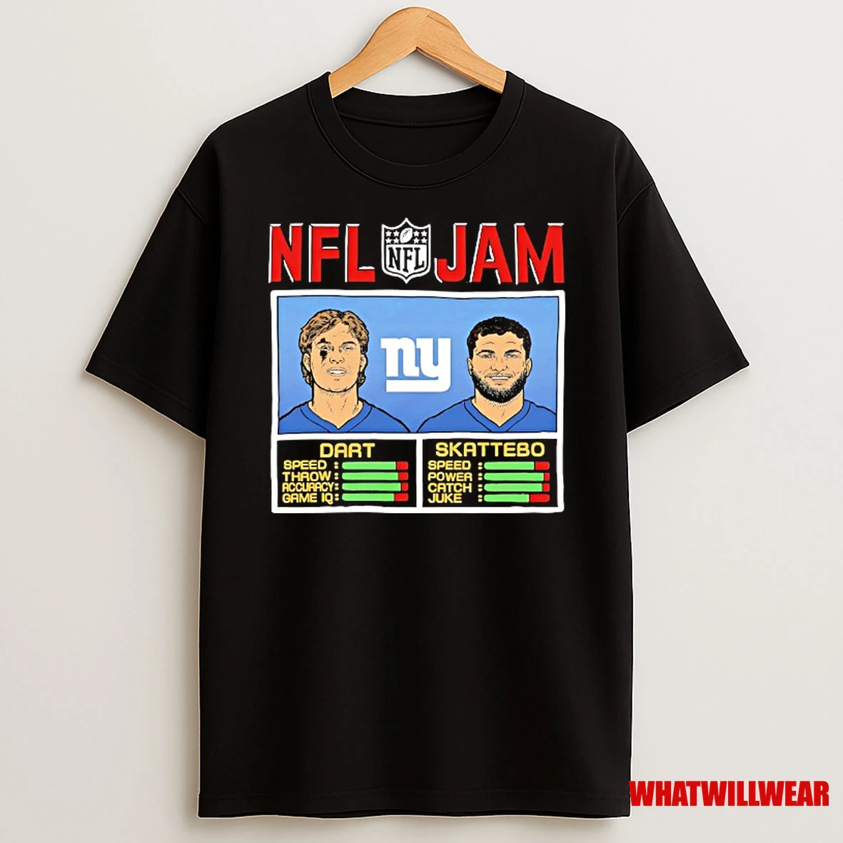 Nfl Jam New York Giants Cam Skattebo And Jaxson Dart Shirts