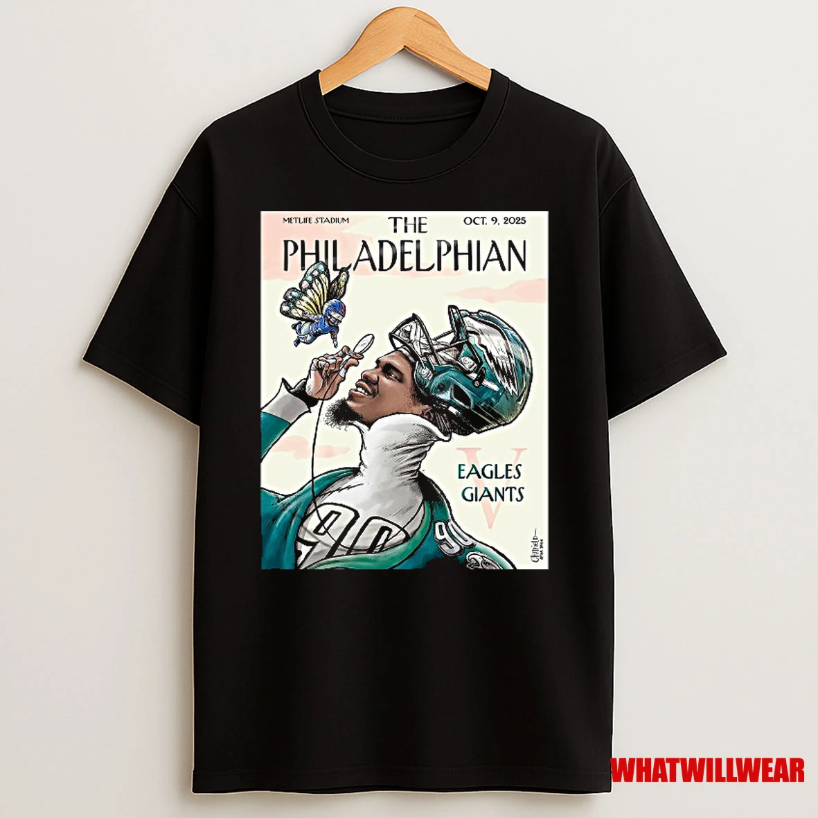 Nfl Philadelphia Eagles The Philadelphian Eagles Vs Giants At Metlife Stadium On October 9 2025 Shirts
