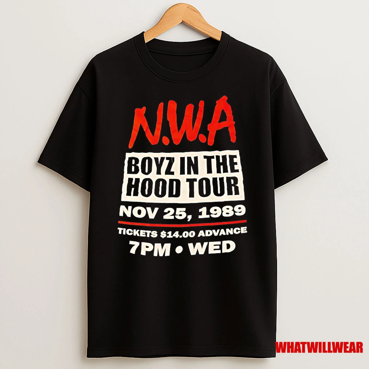 Nwa Boyz In The Hood Tour 1989 Shirts