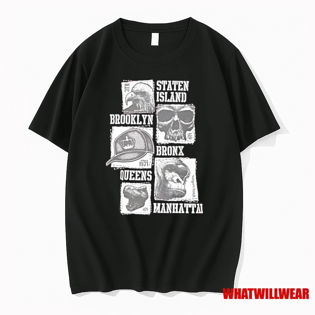 Nyc Boroughs Urban Streetwear Graphic Shirts