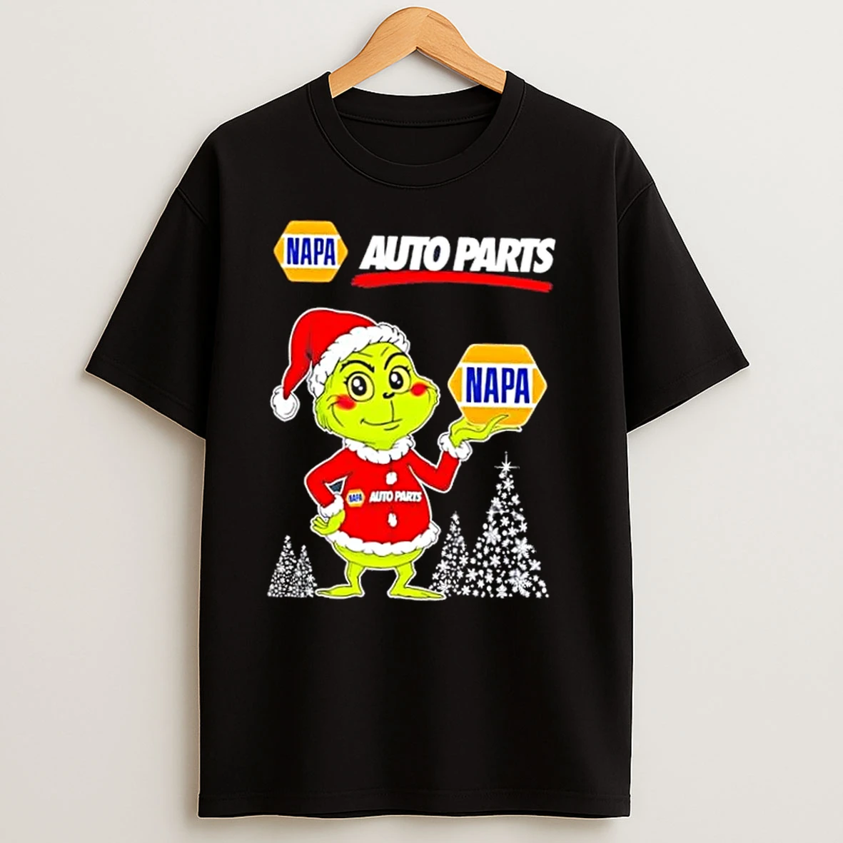 Napa Auto Parts And Grinchmas Christmas Tree T Shirts