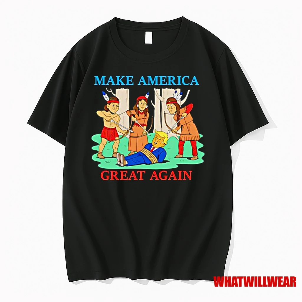 Native American With Trump Make America Great Again Shirts