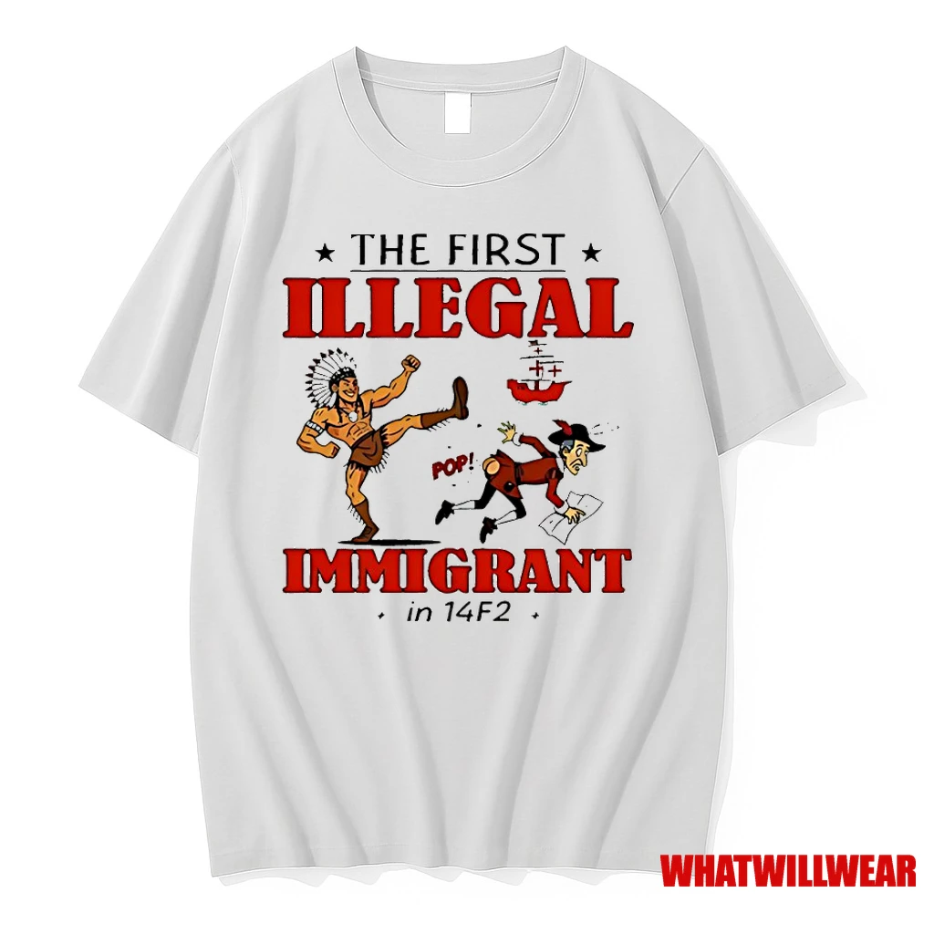 Native The First Illegal Immigrant In 14f2 Shirts