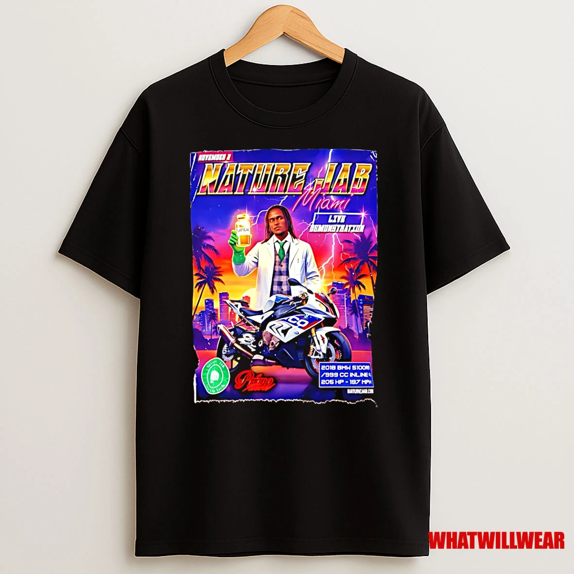 Naturejab X Miami Live Demonstration Graphic Shirts