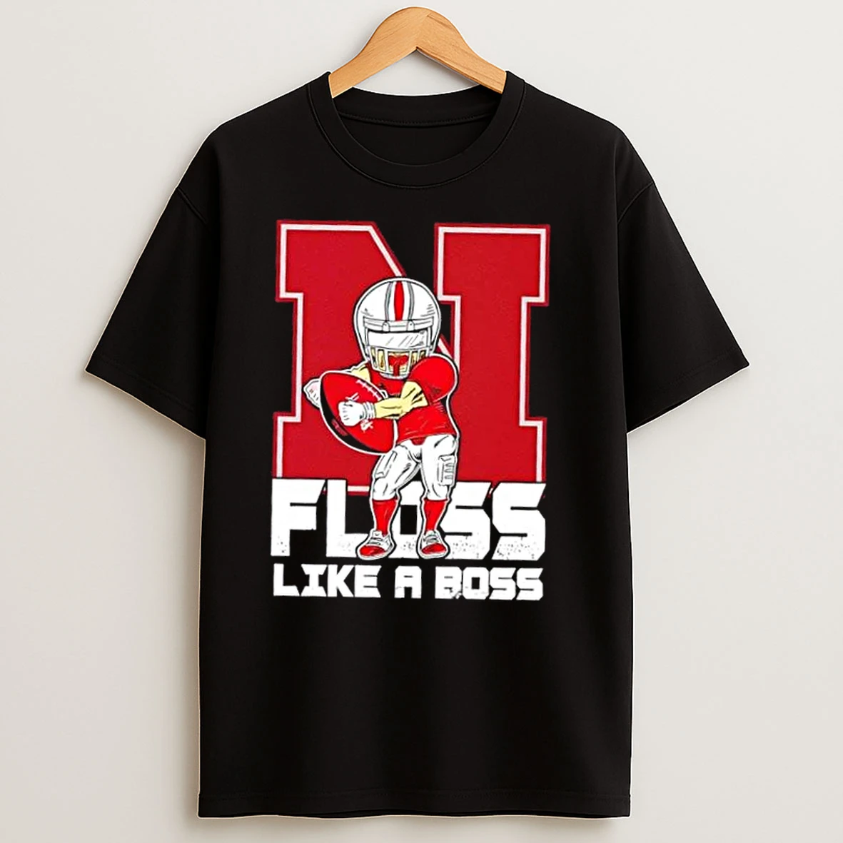 Nebraska Cornhuskers Football Floss Like A Boss T Shirts