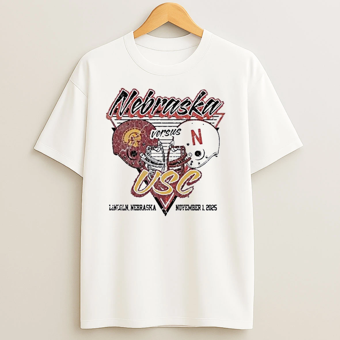 Nebraska Cornhuskers Vs Usc Trojans 2025 Gameday Football T Shirts