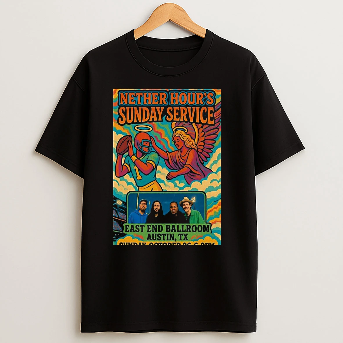 Nether Hours Sunday Service East End Ballroom Austin Tour On Oct 26 2025 T Shirts