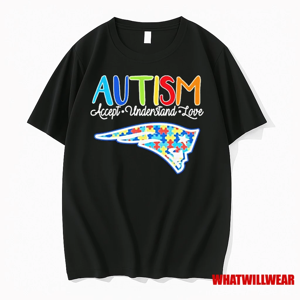 New England Patriots Autism Accept Understand Love Shirts
