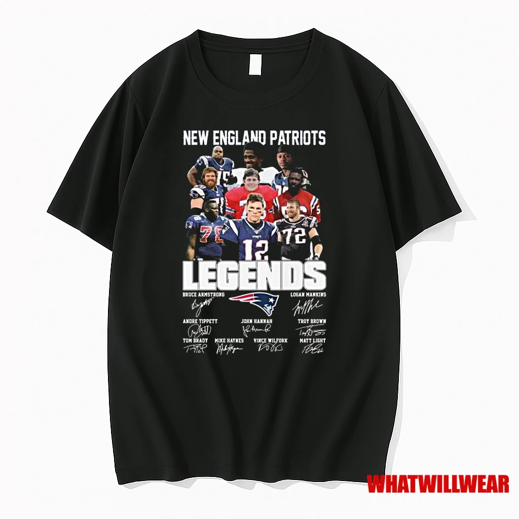 New England Patriots Legends Players Signatures 2025 Shirts