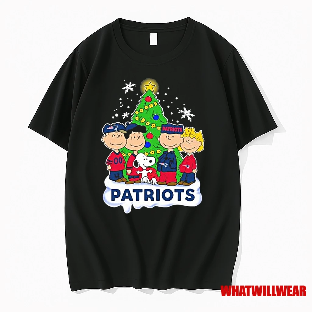 New England Patriots X The Peanuts Merry Christmas Shirts