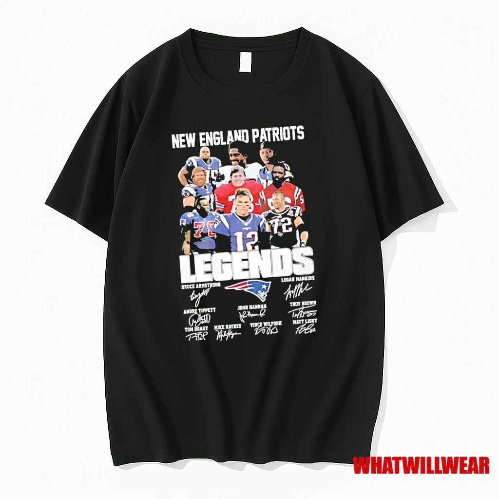 New England Patriots Legendary Players Signatures Shirts