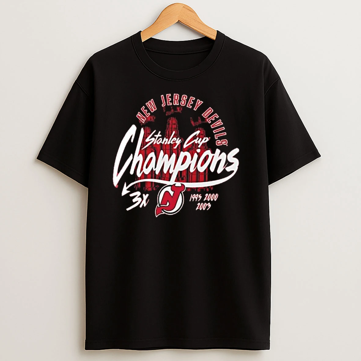 New Jersey Devils 3x Stanley Cup Champions T Shirts