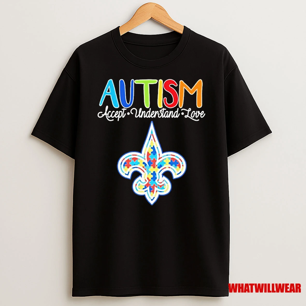 New Orleans Saints Autism Accept Understand Love Shirts