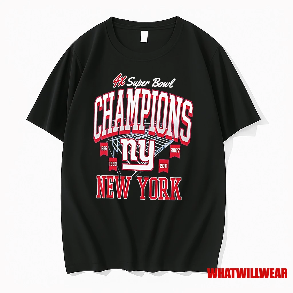 New York Giants 4x Super Bowl Champions 2025 Shirts