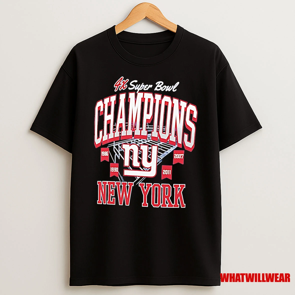 New York Giants 4x Super Bowl Champions 86 90 7 11 Shirts