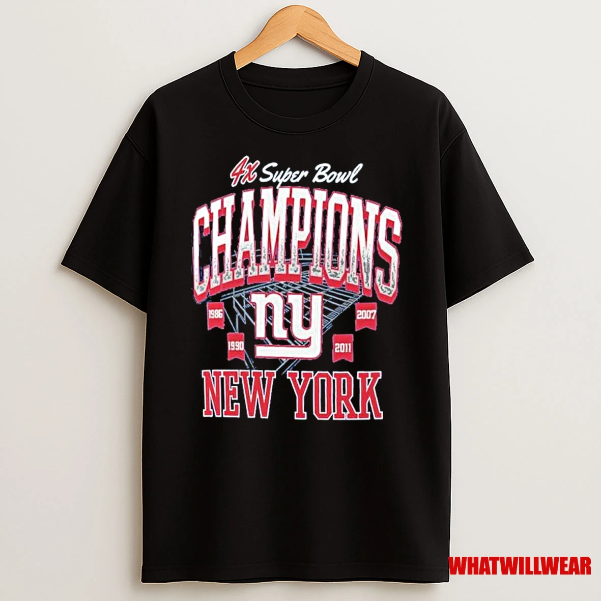 New York Giants 4x Super Bowl Champions Shirts