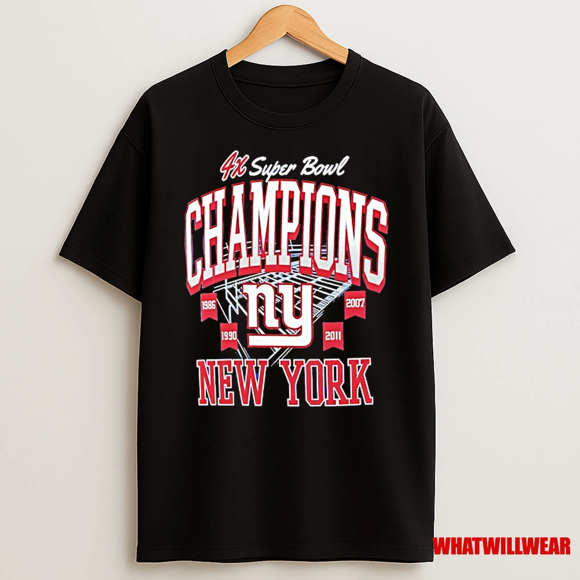 New York Giants 4x Super Bowl Champions Ny Nfl Shirts