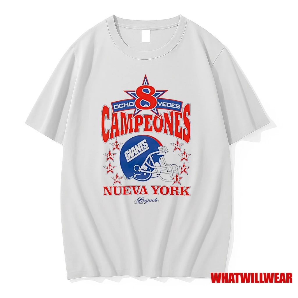 New York Giants Ocho Veces Campeones Nueva York Shirts