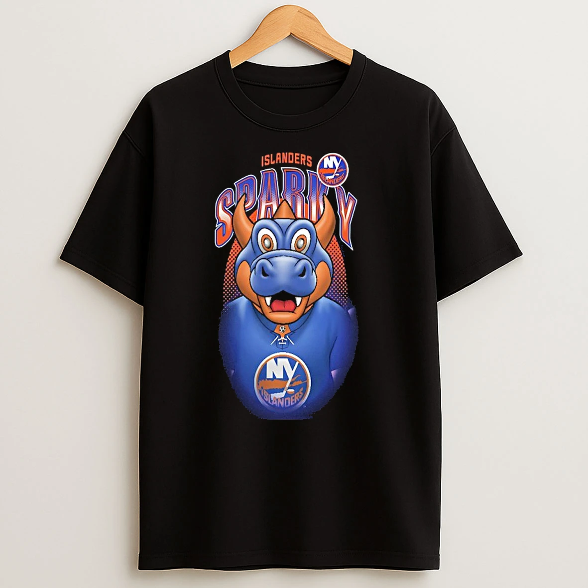 New York Islanders Sparky Or Nyisles Mascot Highlight T Shirts