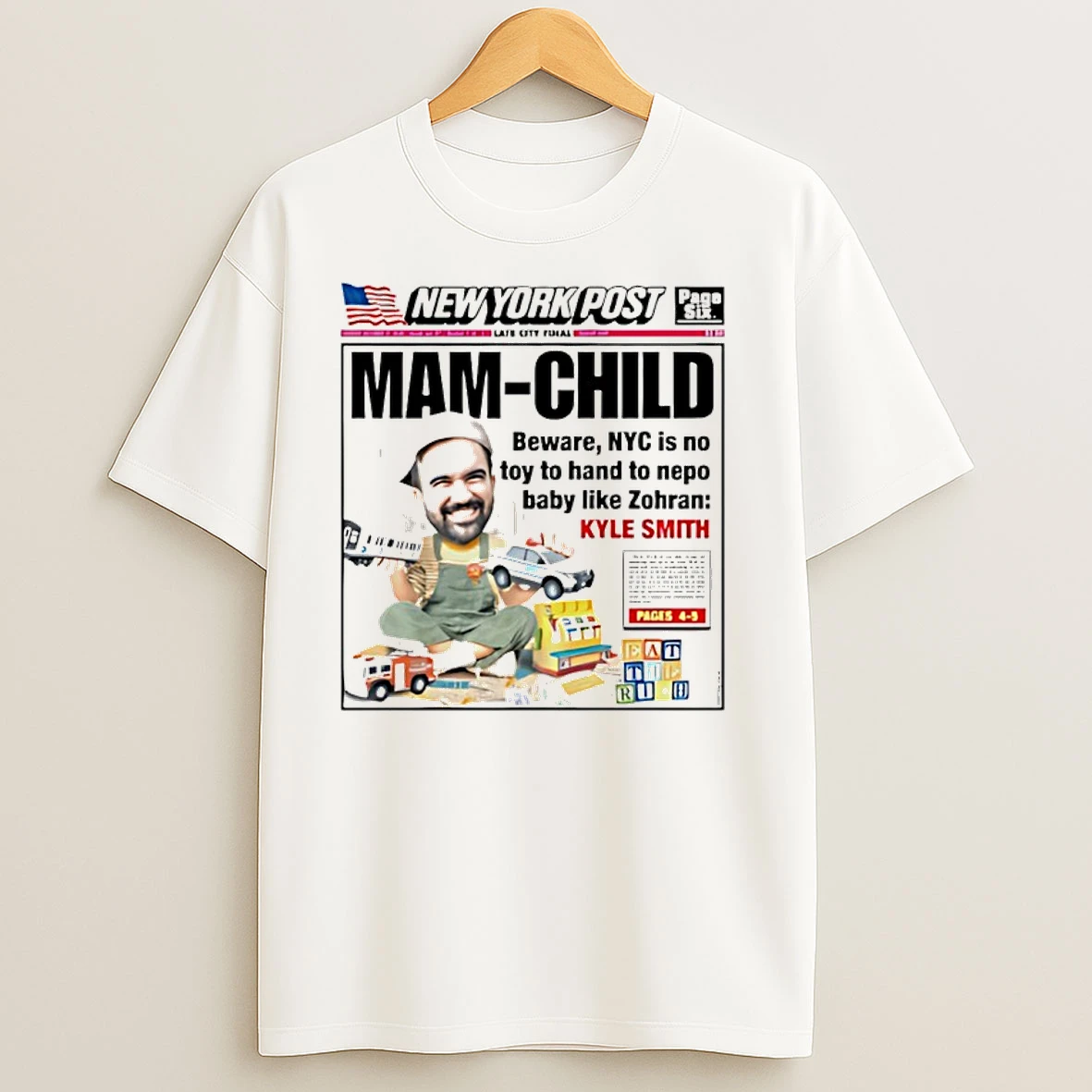 New York Post Cover Mam Child 2025 T Shirts