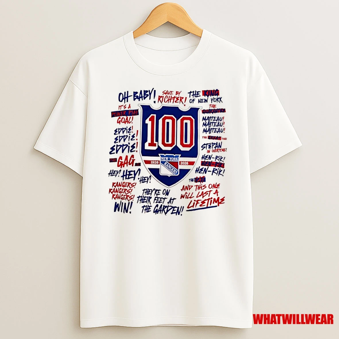 New York Rangers Goal Horn And Song Logo Shirts