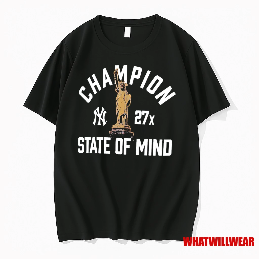 New York Yankees 27x Champions State Of Mind City Specific Wins Shirts