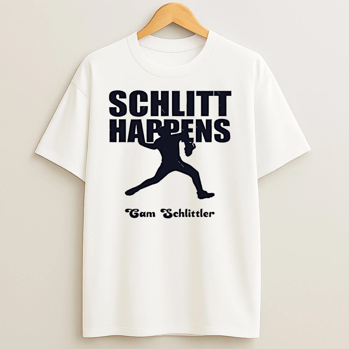 New York Yankees Cam Schlittler Schlitt Happens T Shirts