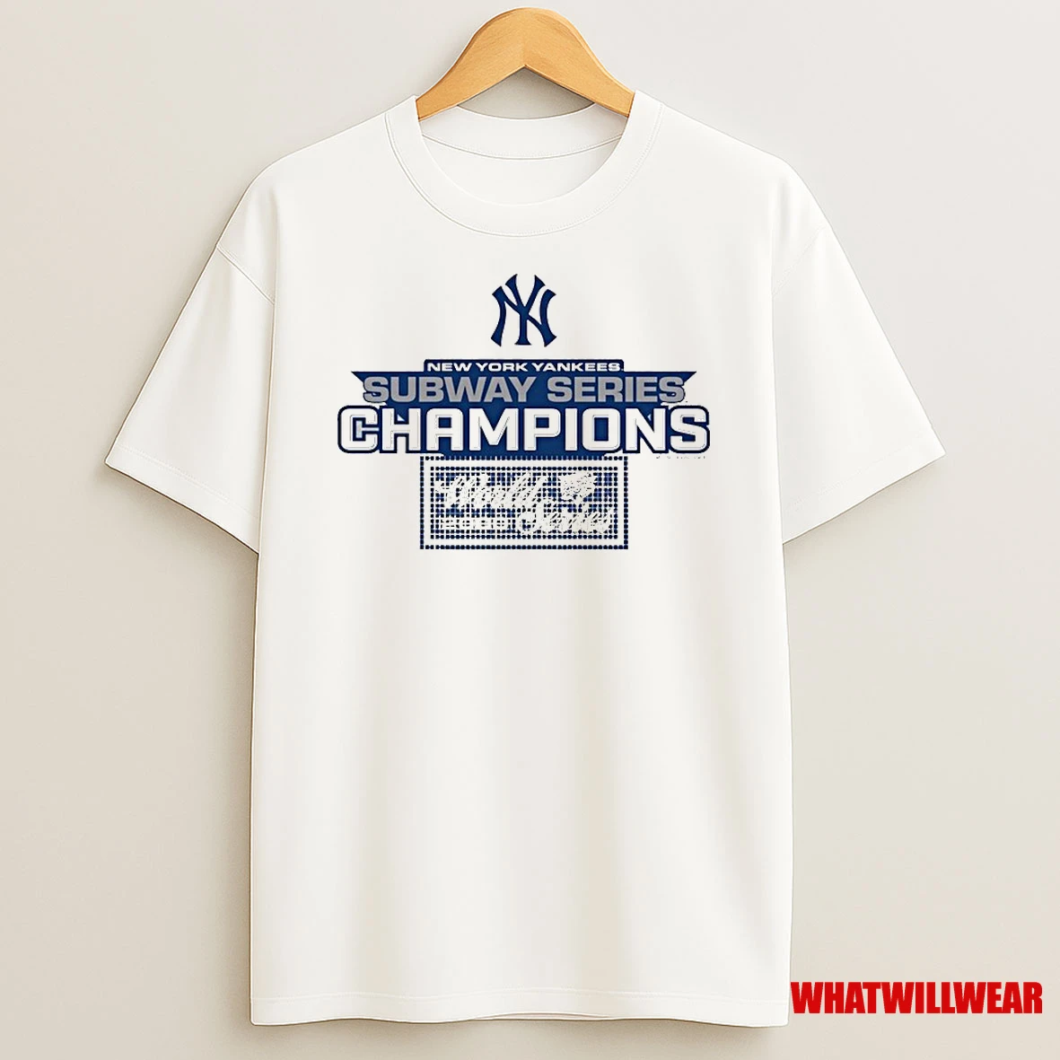 New York Yankees Mitchell Ness Cooperstown Collection Subway Series Champs 2025 Shirts