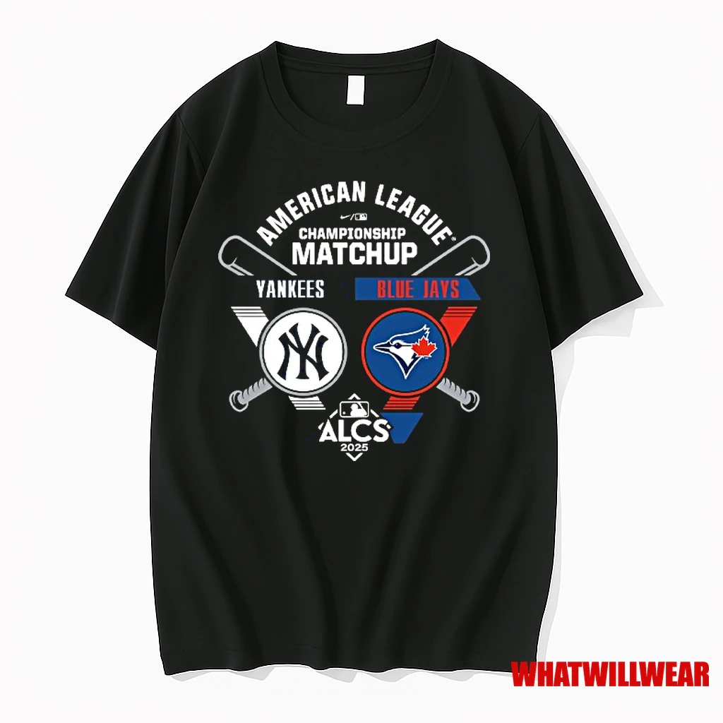 New York Yankees Vs Toronto Blue Jays 2025 Alcs American League Championship Matchup Shirts