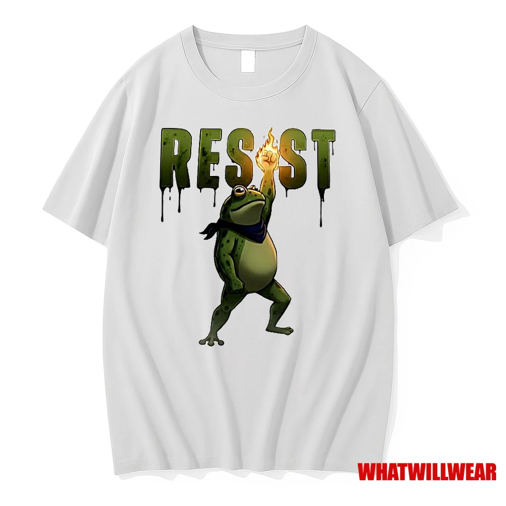 Nice Fire Fist Resist Frog Portland Protest Frog Shirts