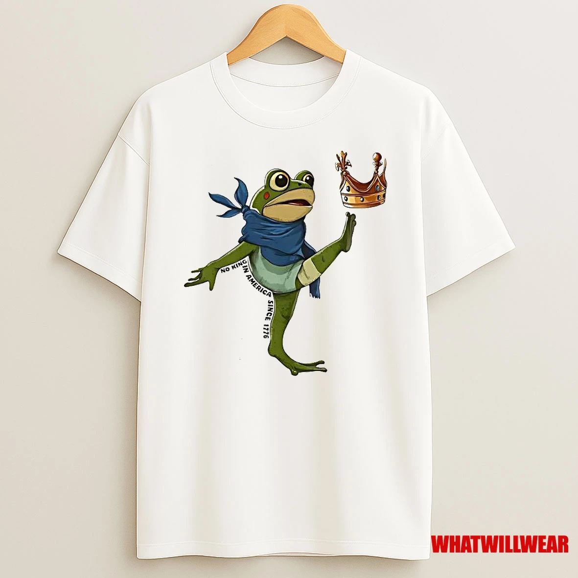 Nice No King In America Since 1776 Portland Frog Protest Shirts