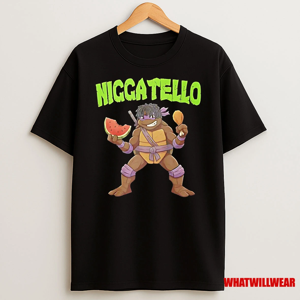 Niggatello Nigga Donatello Teenage Mutant Ninja Turtles Shirts