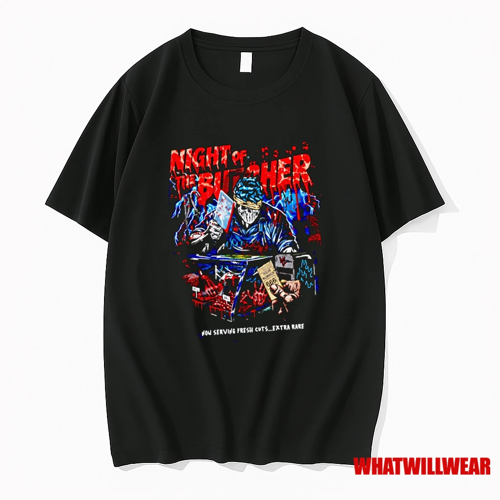 Night Of The Butcher Iv Now Serving Fresh Cuts Extra Rare Shirts