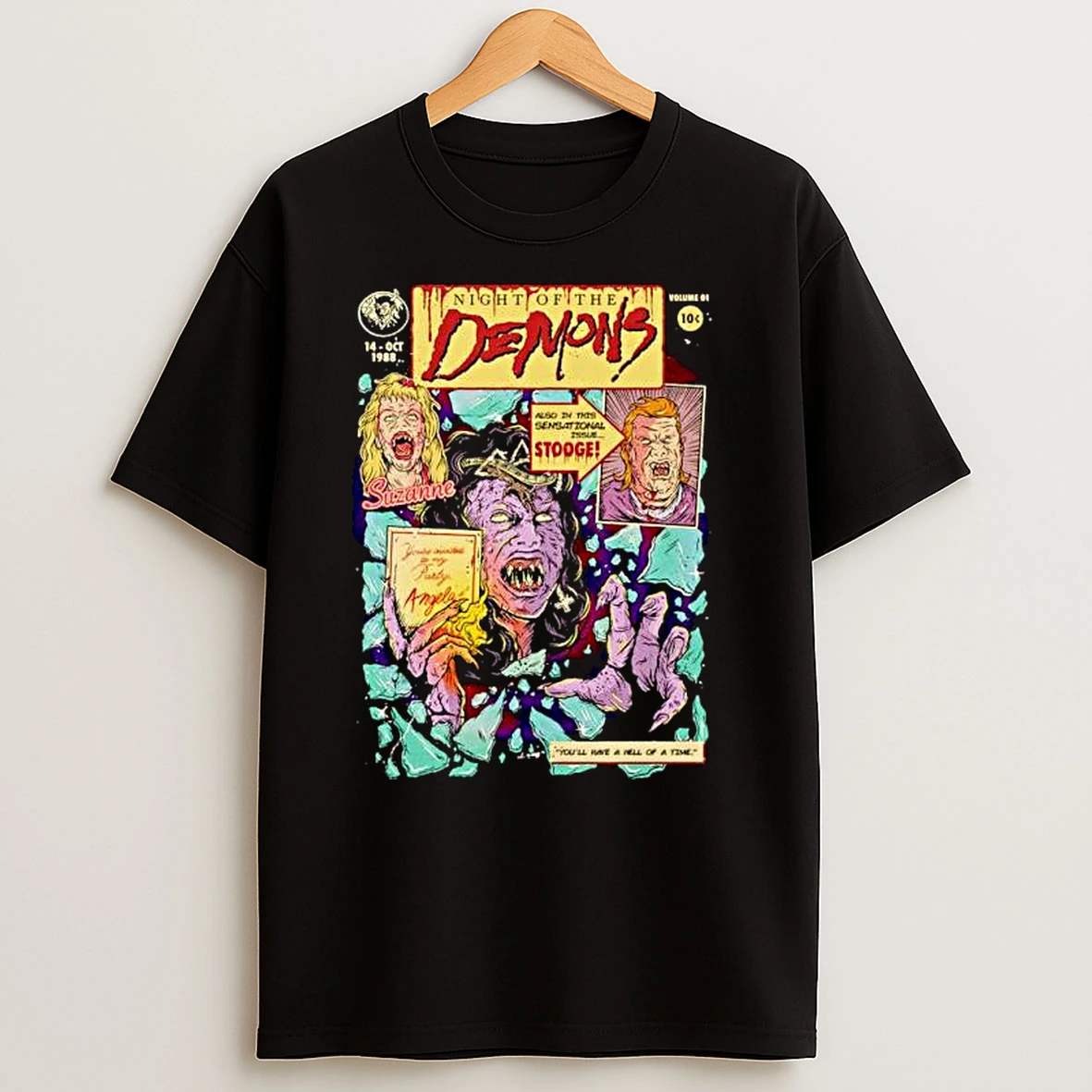 Night Of The Demons Comic Ornaments T Shirts