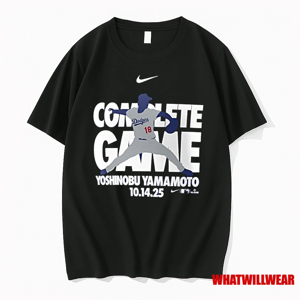 Nike Complete Game Yoshinobu Yamamoto Los Angeles Dodgers Shirts