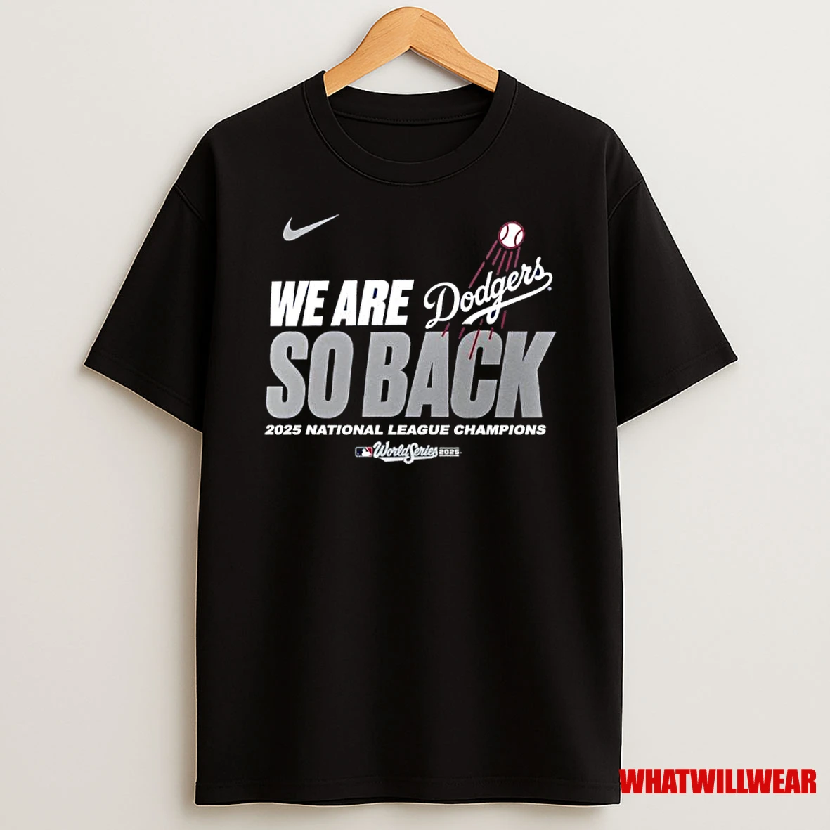 Nike Los Angeles Dodgers 2025 National League Champions Ws Shirts