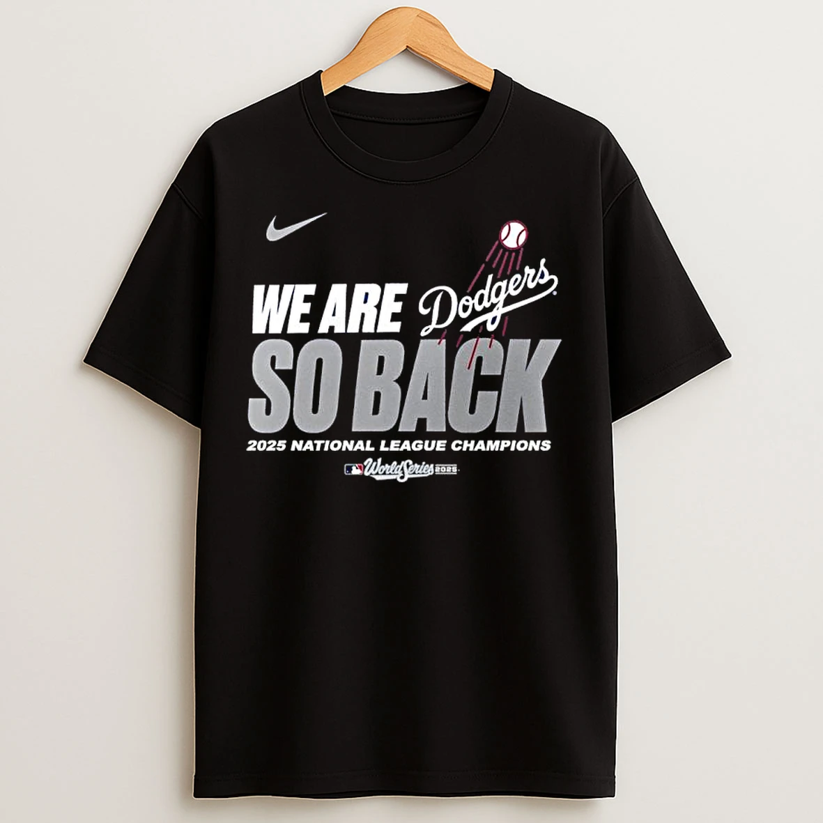 Nike Los Angeles Dodgers 2025 National League Champions Ws T Shirts