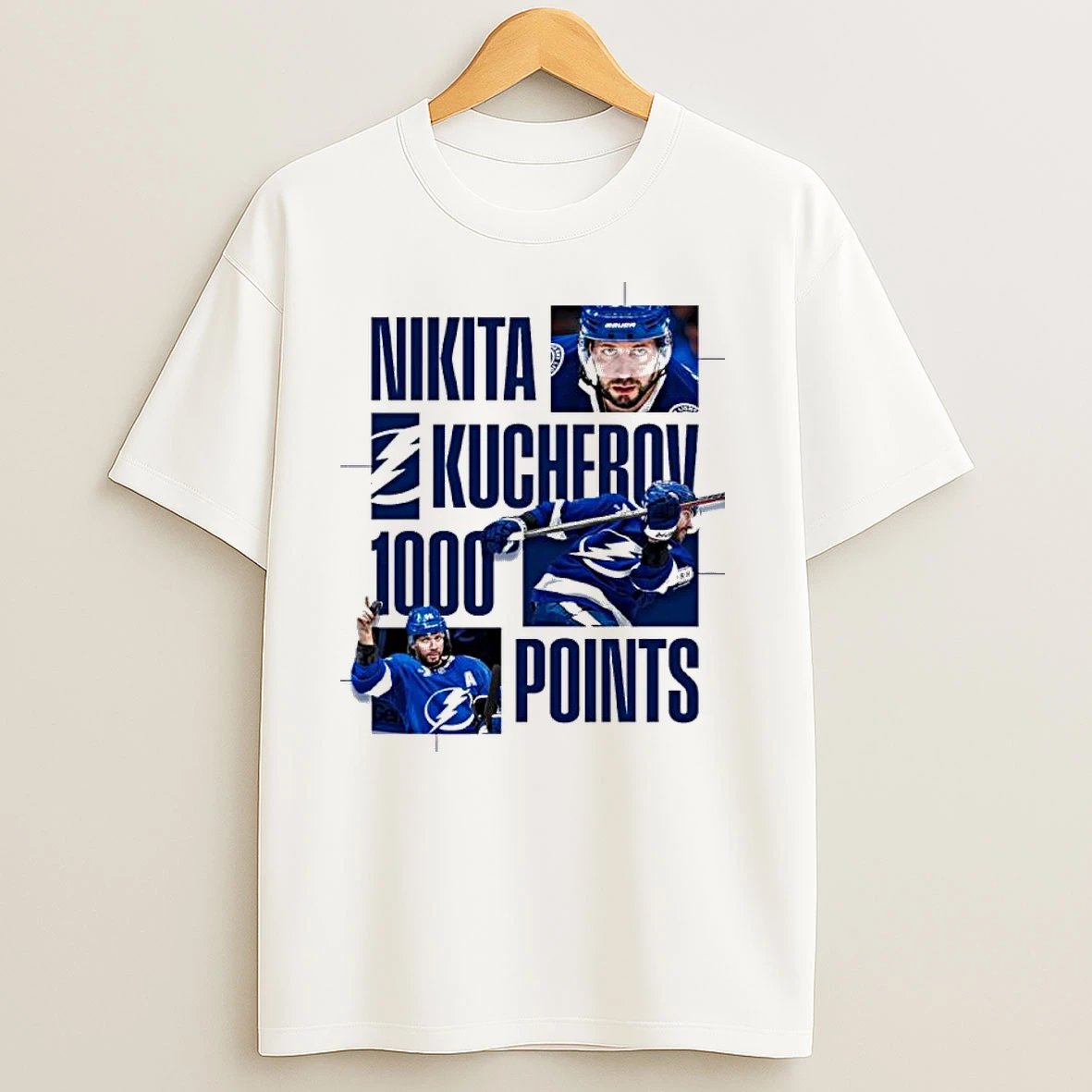 Nikita Kucherov 1000 Career Points T Shirts