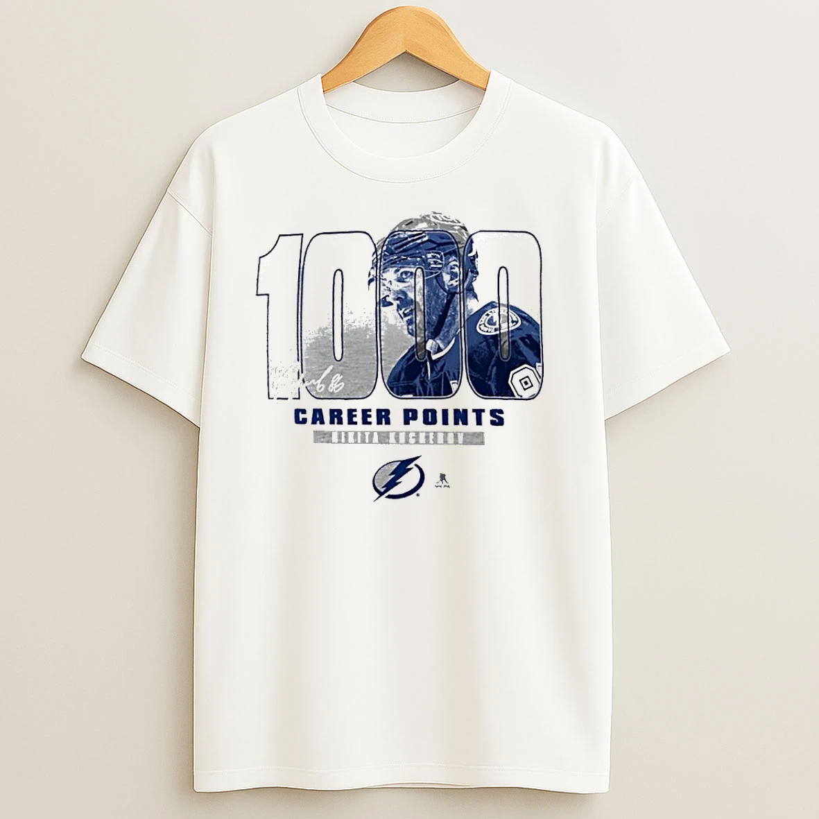 Nikita Kucherov Tampa Bay Lightning 1000 Career Points Legacy T Shirts