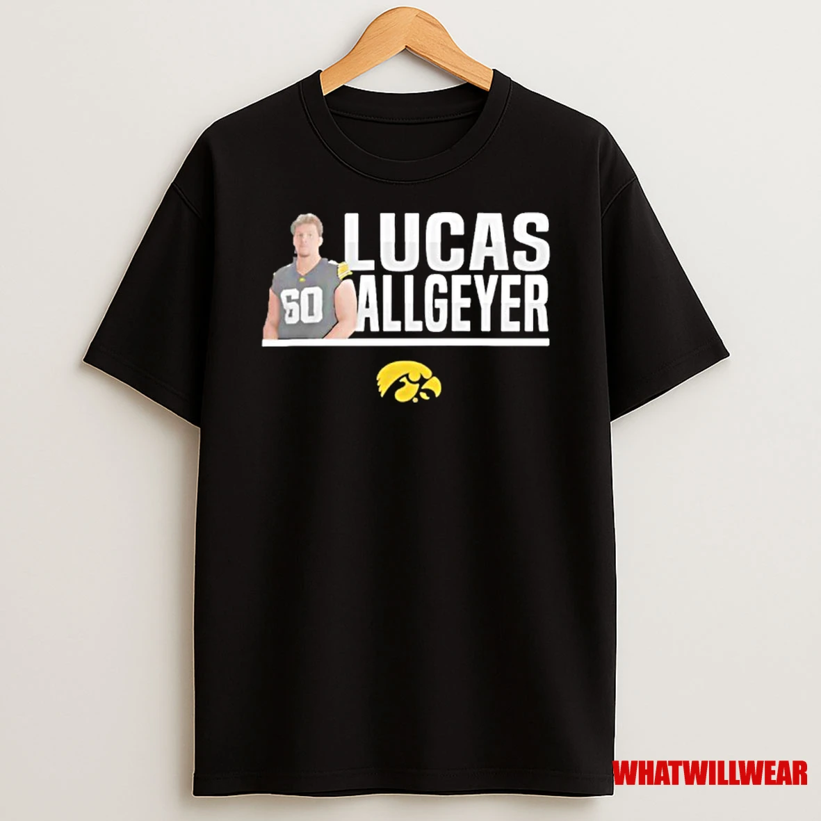 Nil Store Iowa Hawkeyes Football Lucas Allgeyer Illustrated Shirts